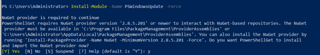 Update Windows with PowerShell – Wiki ICT